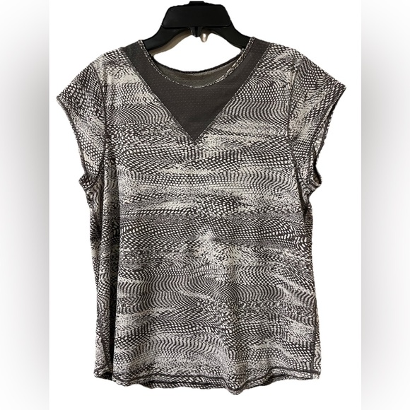 Lululemon For The Run Top Size 6 Short Sleeve Swerve Vapor Metal Grey Athletic - Picture 1 of 10